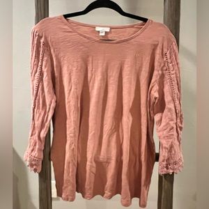 J.Jill 3/4 Sleeve Tee